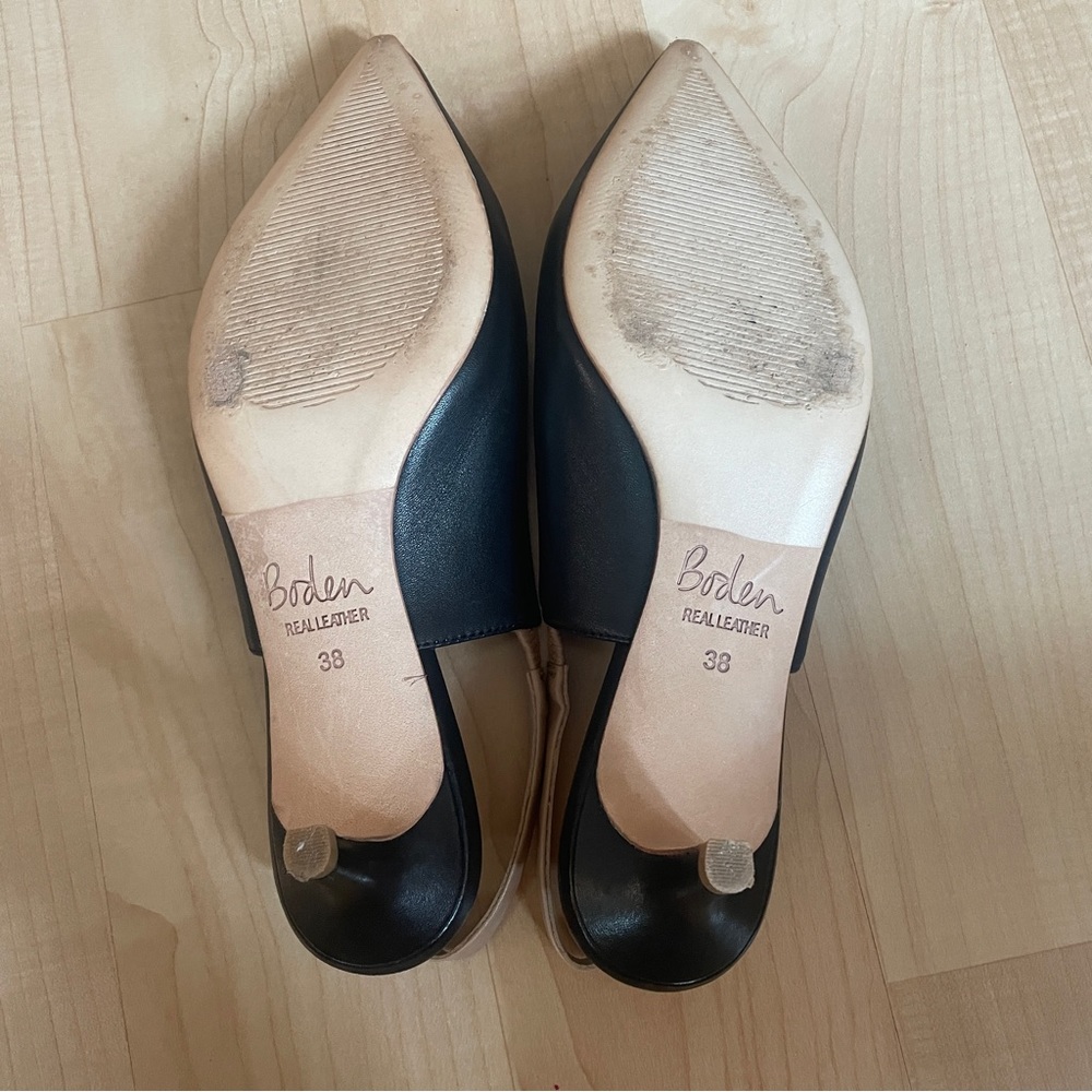 Boden Black kitten heels EU 38 or US 7 - Picture 6 of 7